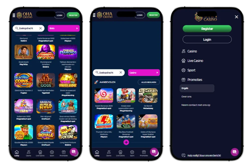 Ohacasino Mobiel spelen 